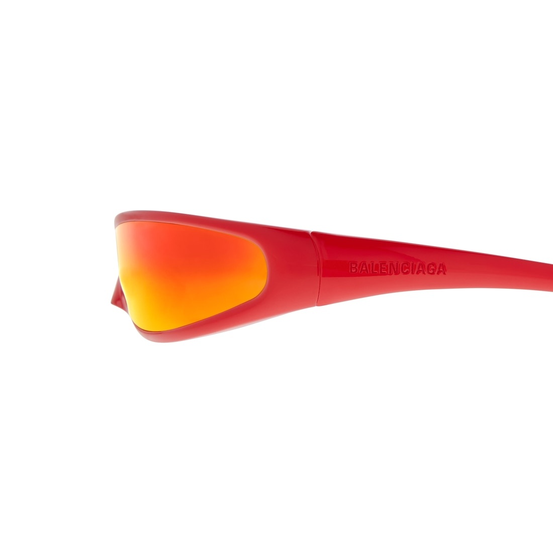 Blade Rectangle Sunglasses  in Red - 5