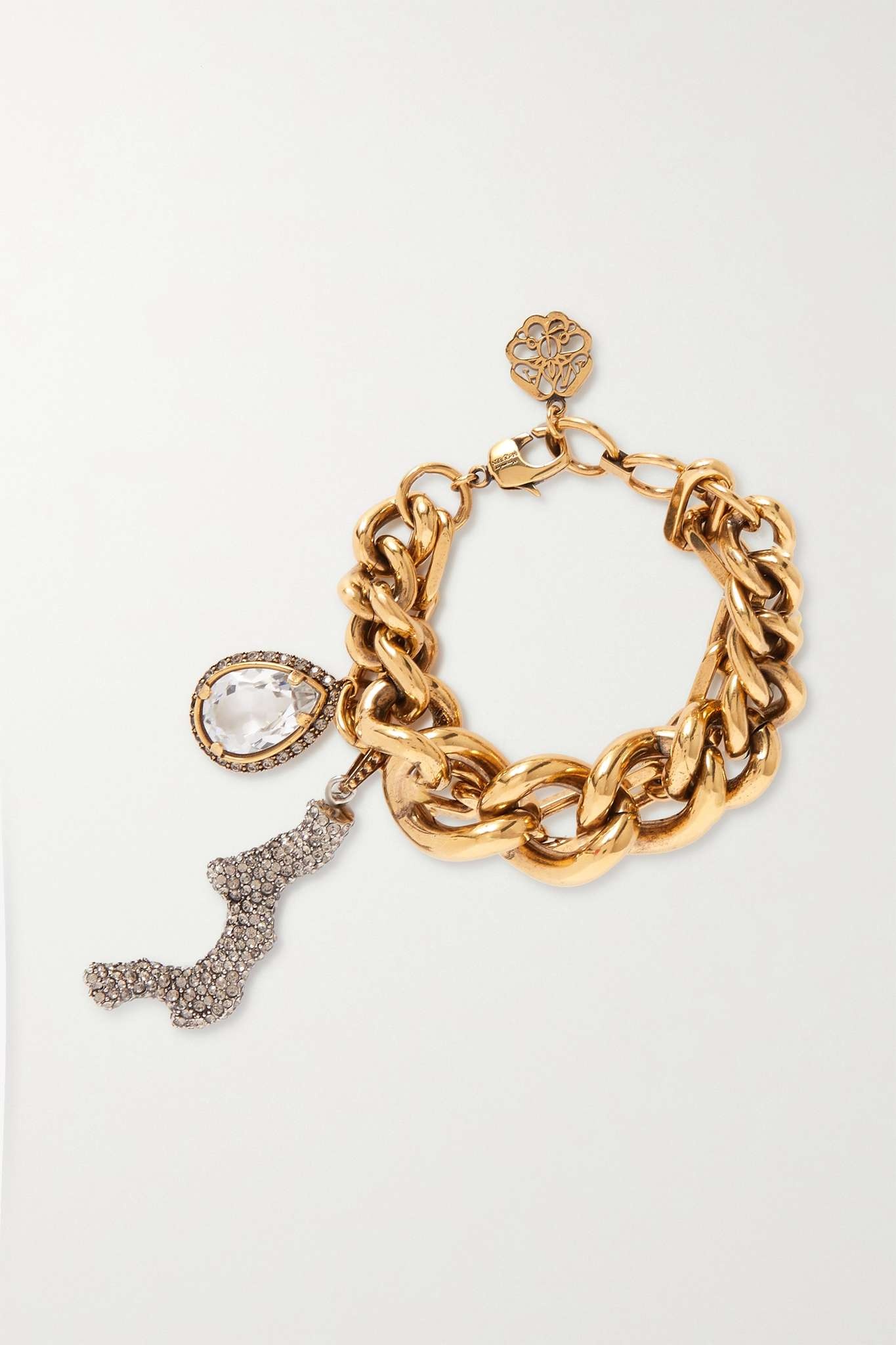 Gold-tone and crystal bracelet - 1