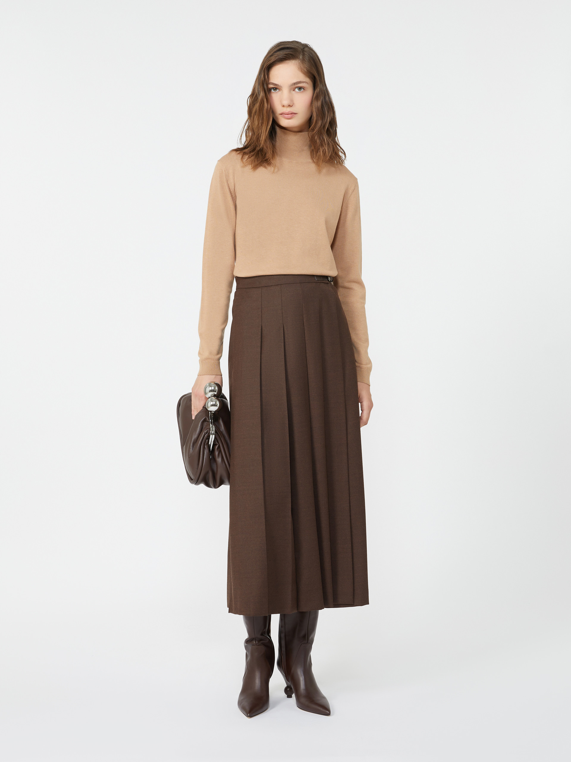 KIKU Wool and silk knit turtleneck - 2