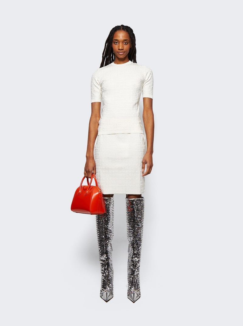 ALEXANDRE VAUTHIER Clem Sequinned Knee-high Boots Argento outlook