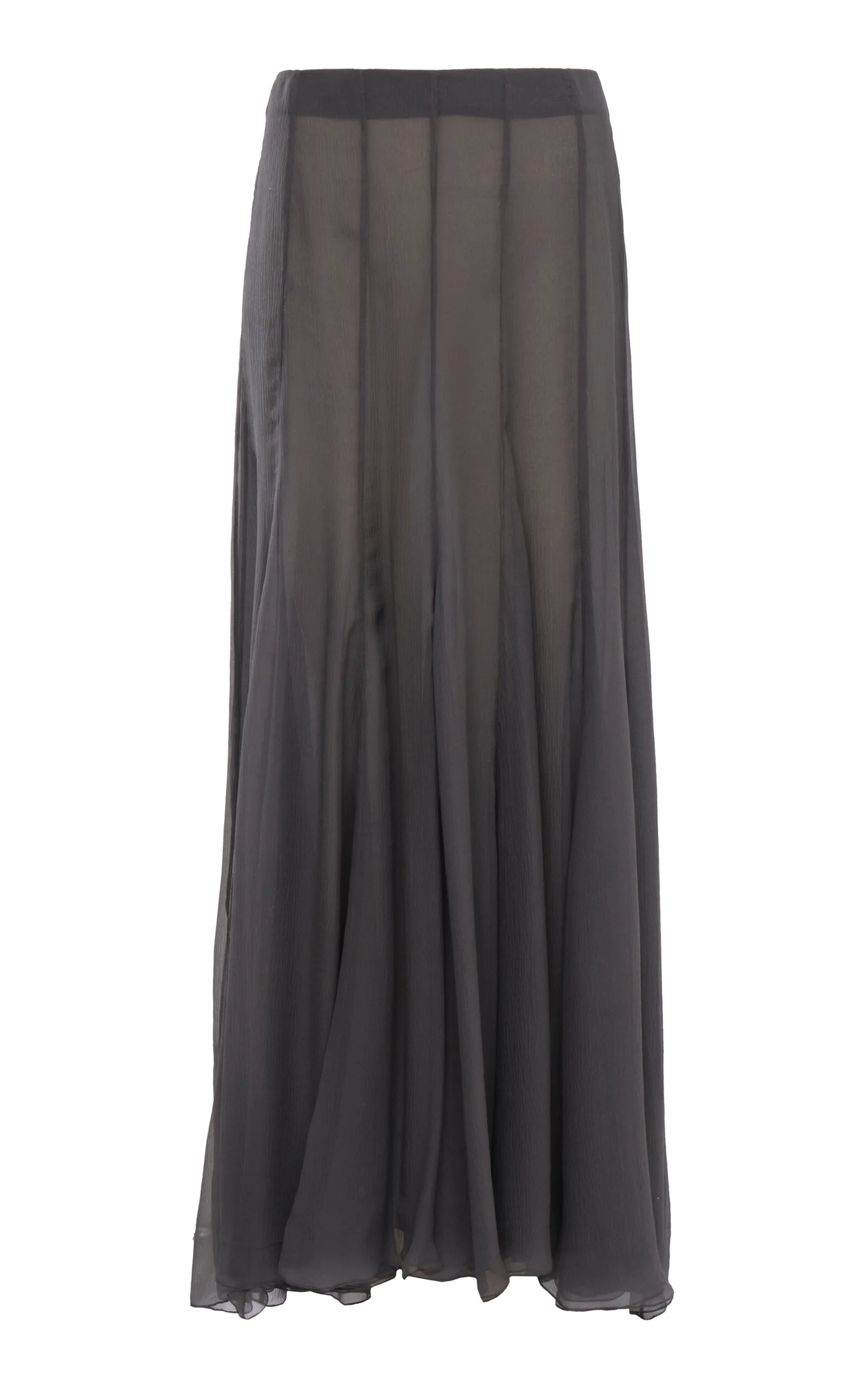 Organic Silk Mousseline Maxi Skirt n/a - 1