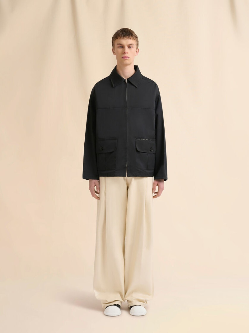 Marni BLACK WATER-REPELLENT TAFFETA JACKET outlook