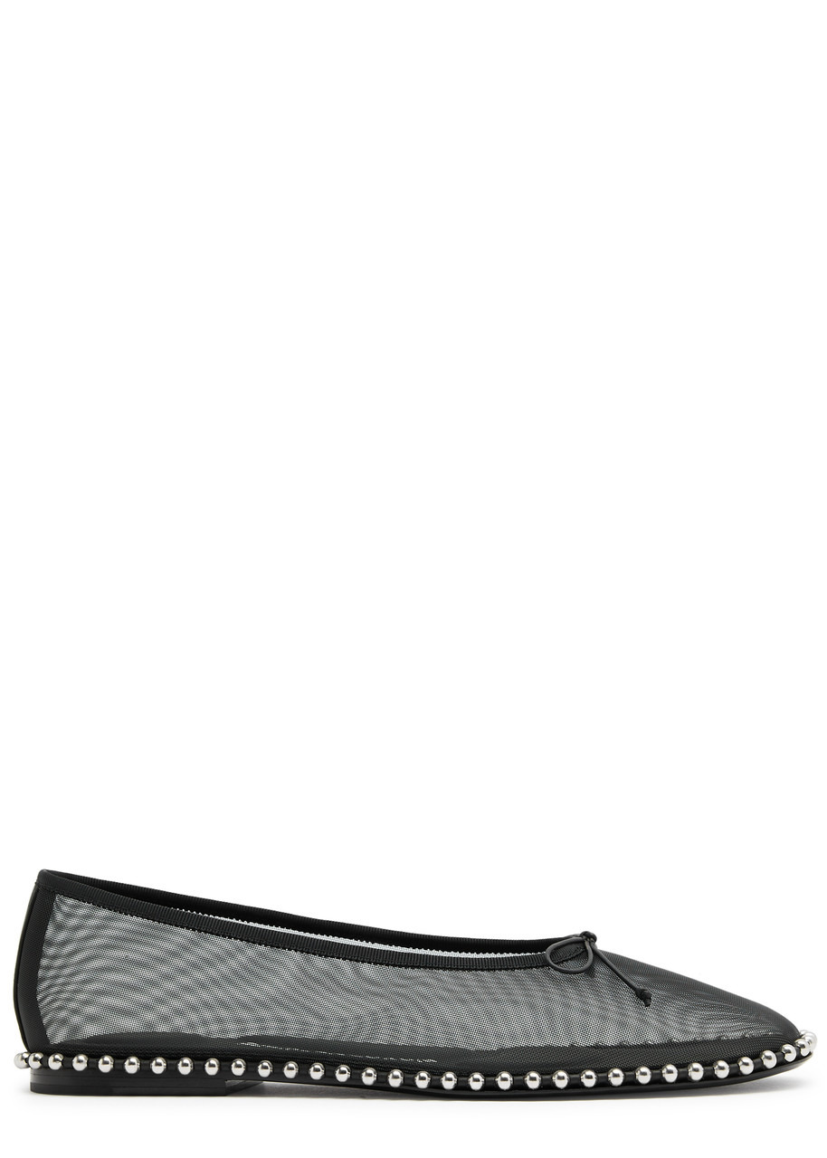 Alexander Wang Lina Studded Mesh Ballet Flats - 1