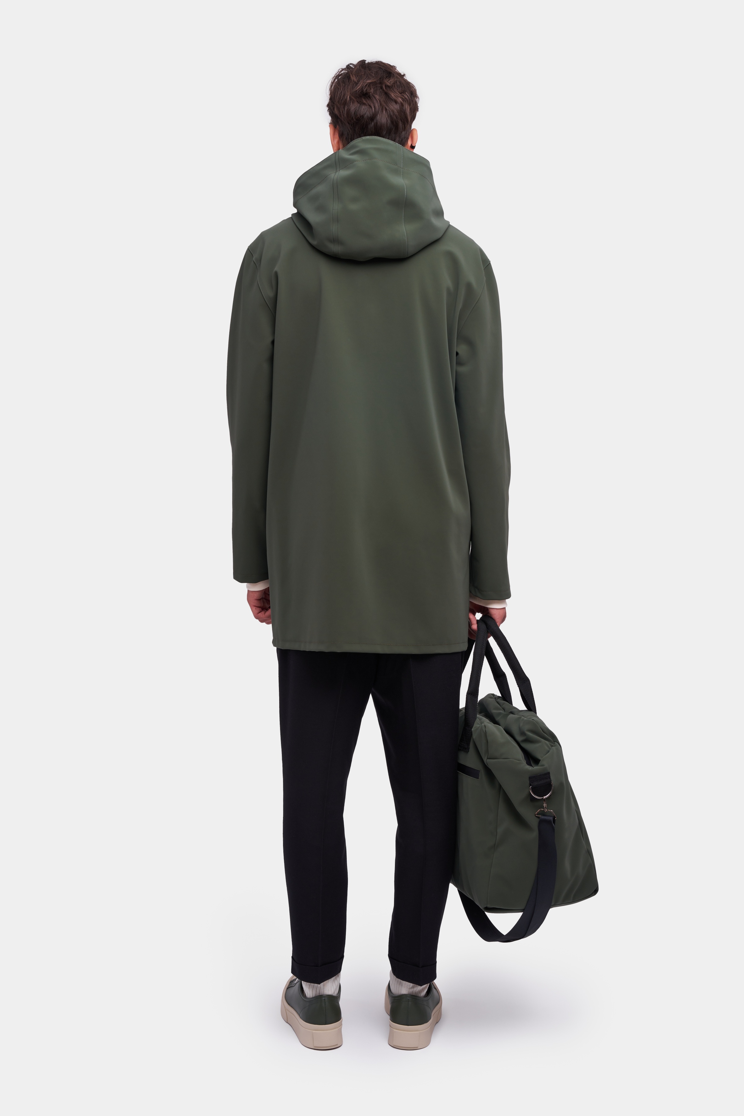 Stockholm Matte Raincoat Dark Green - 4