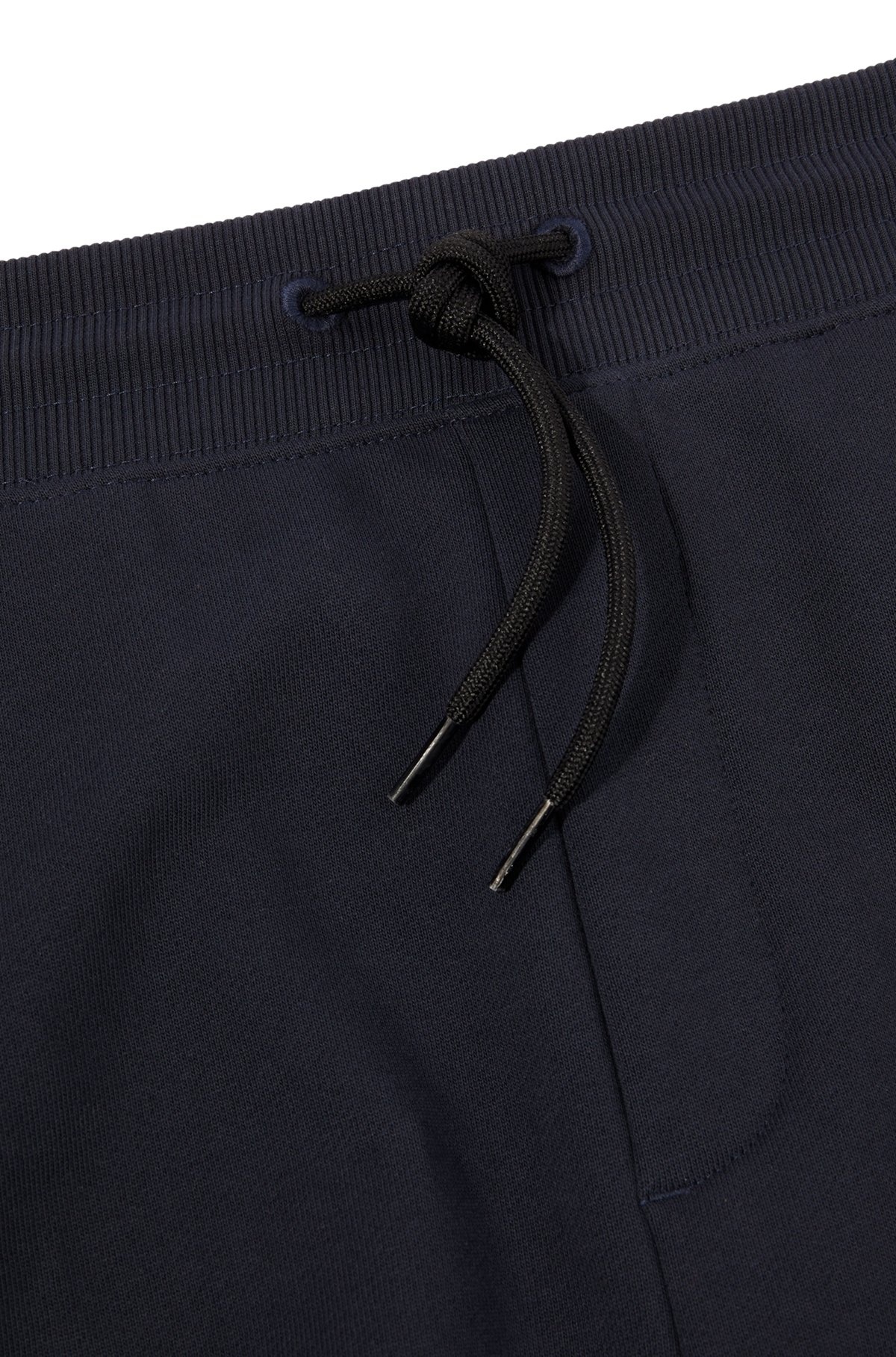 COTTON-TERRY REGULAR-FIT SHORTS WITH LOGO LABEL - 6