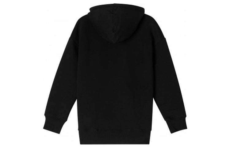 (WMNS) New Balance Classic Core Hoodie 'Black White' AWT93595-BK - 2