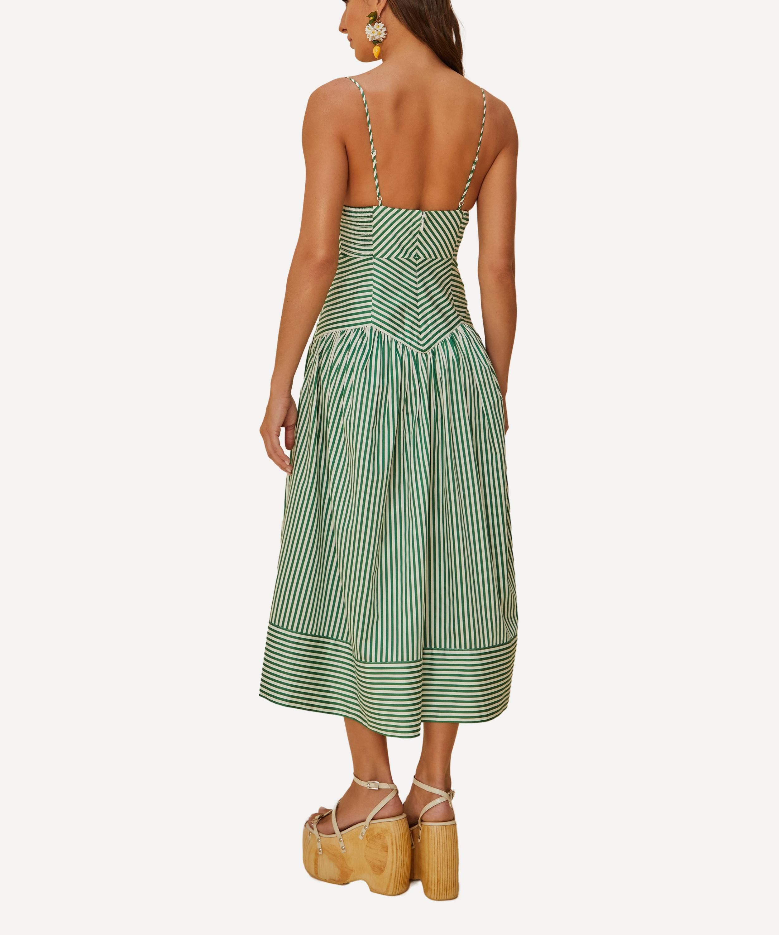 Bicolor Stripes Midi Dress - 3