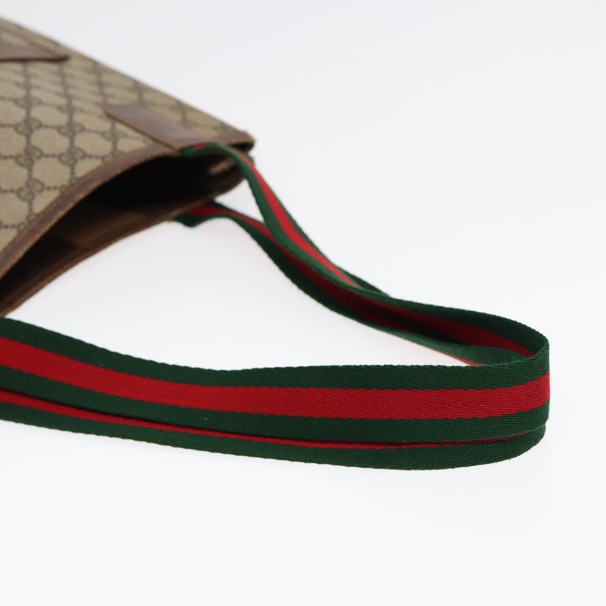 GUCCI GG Supreme Web Sherry Line Tote Bag Pvc Beige 001 080 494 - 7