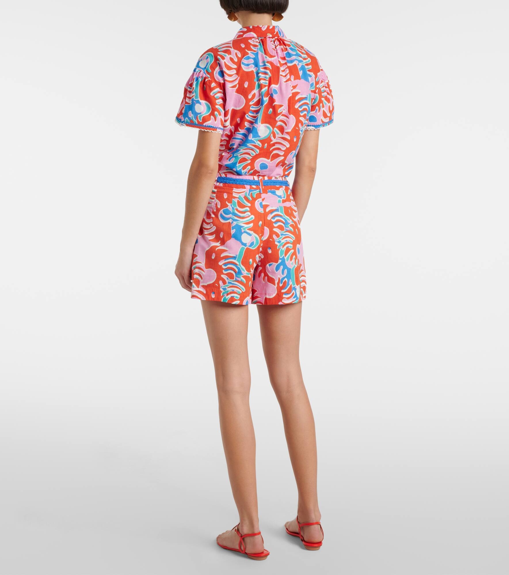 Chantal printed cotton shorts - 3