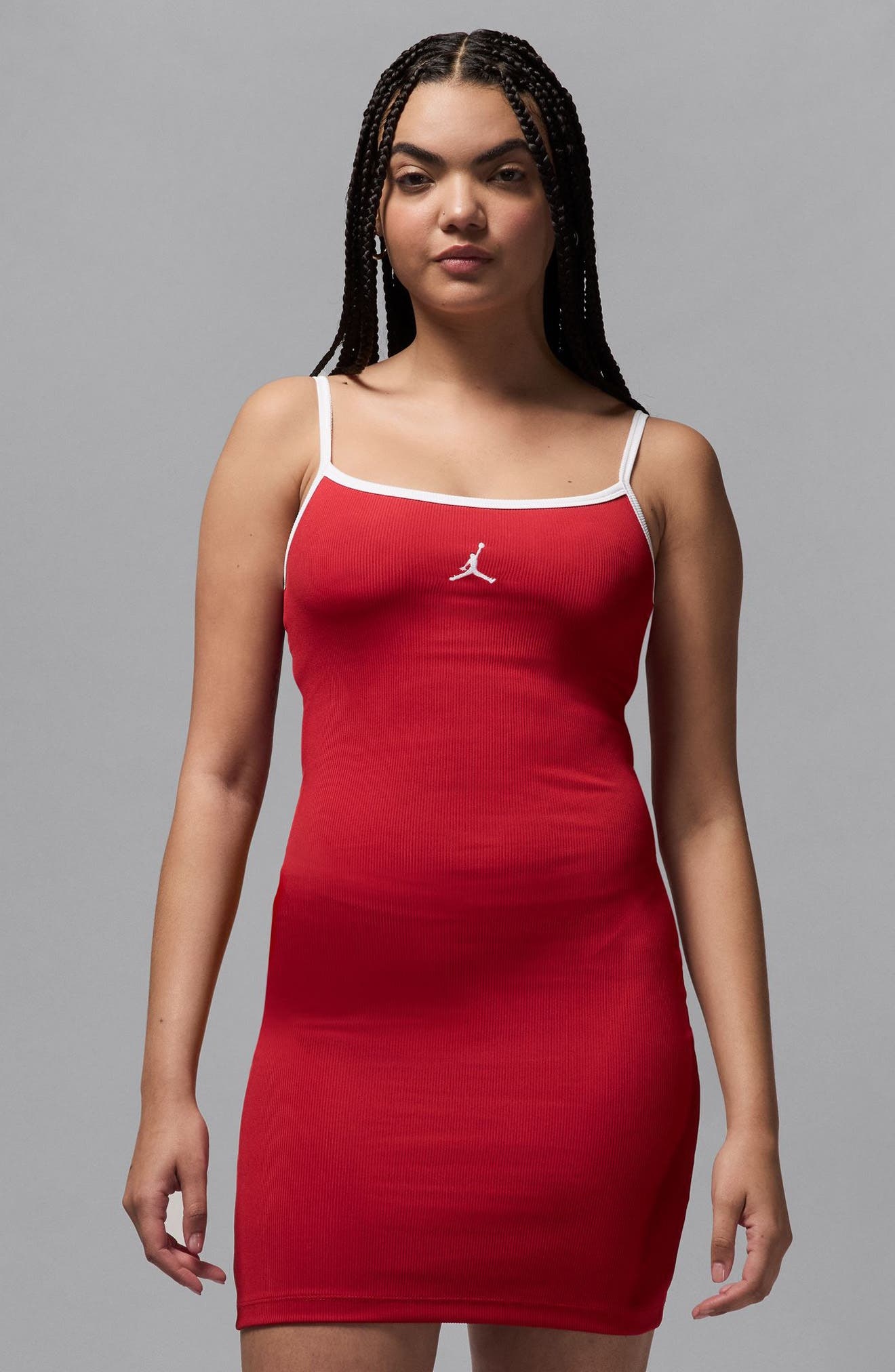 Jordan Slim Minidress in Varsity Red/White/White at Nordstrom - 4