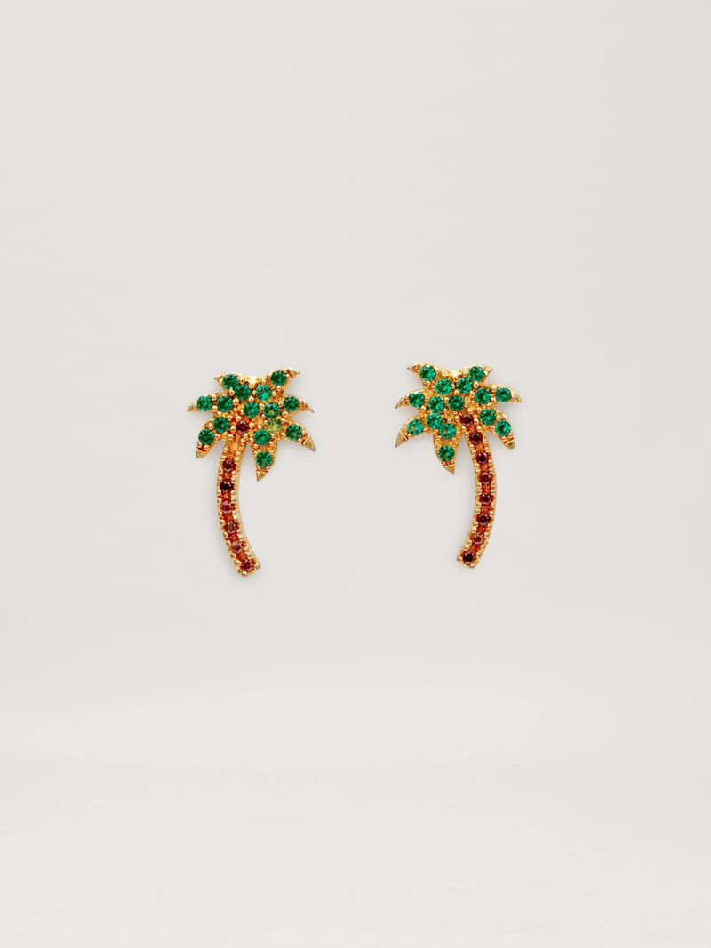 Palm Strass Earrings 1