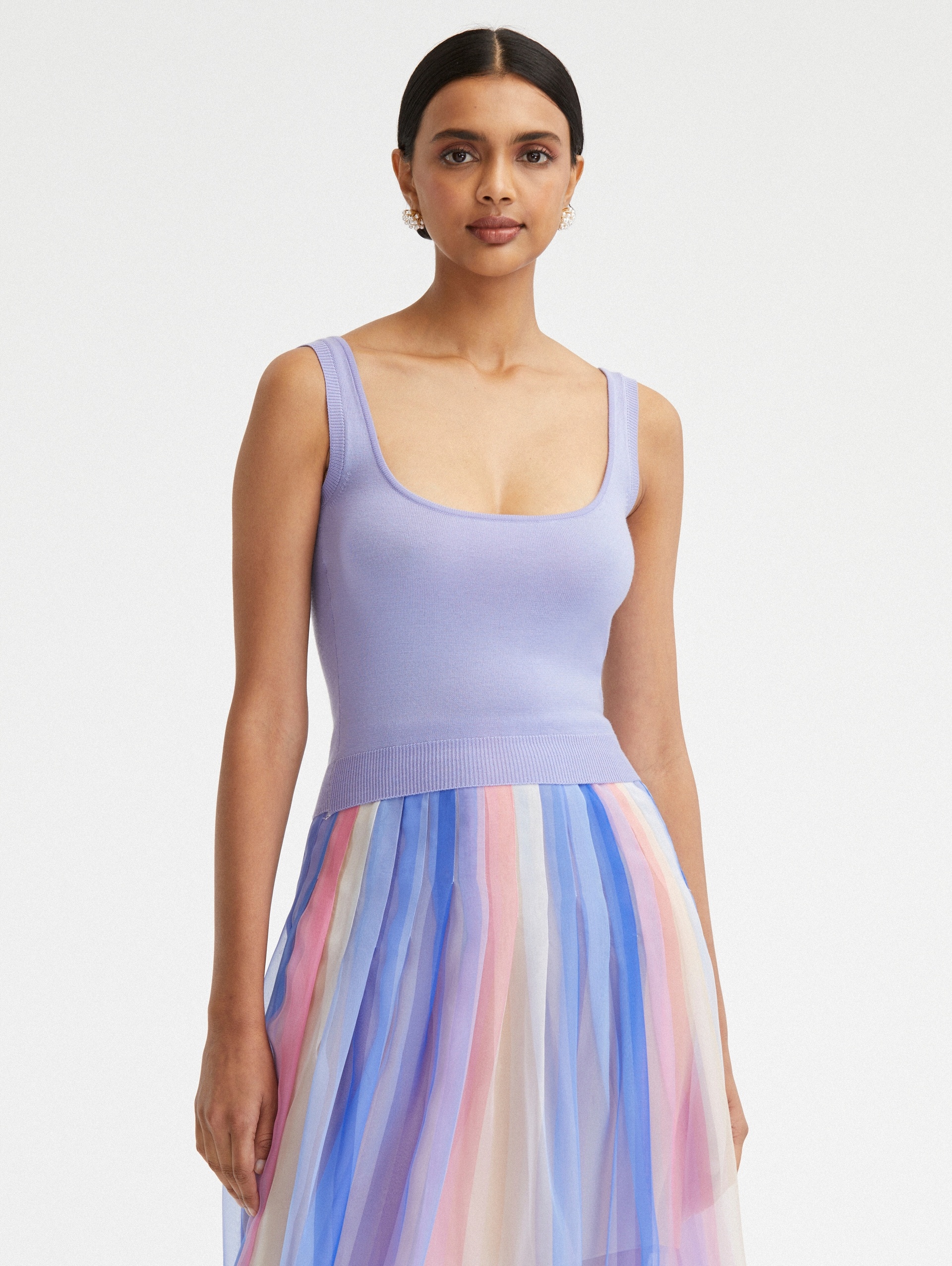 WISTERIA SCOOP NECK TANK - 2