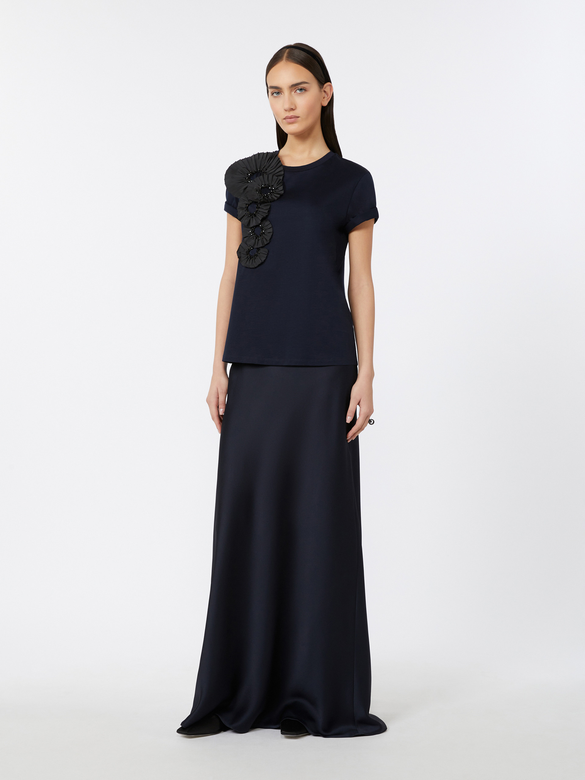 Max Mara RIMINI Flowing envers satin skirt | REVERSIBLE