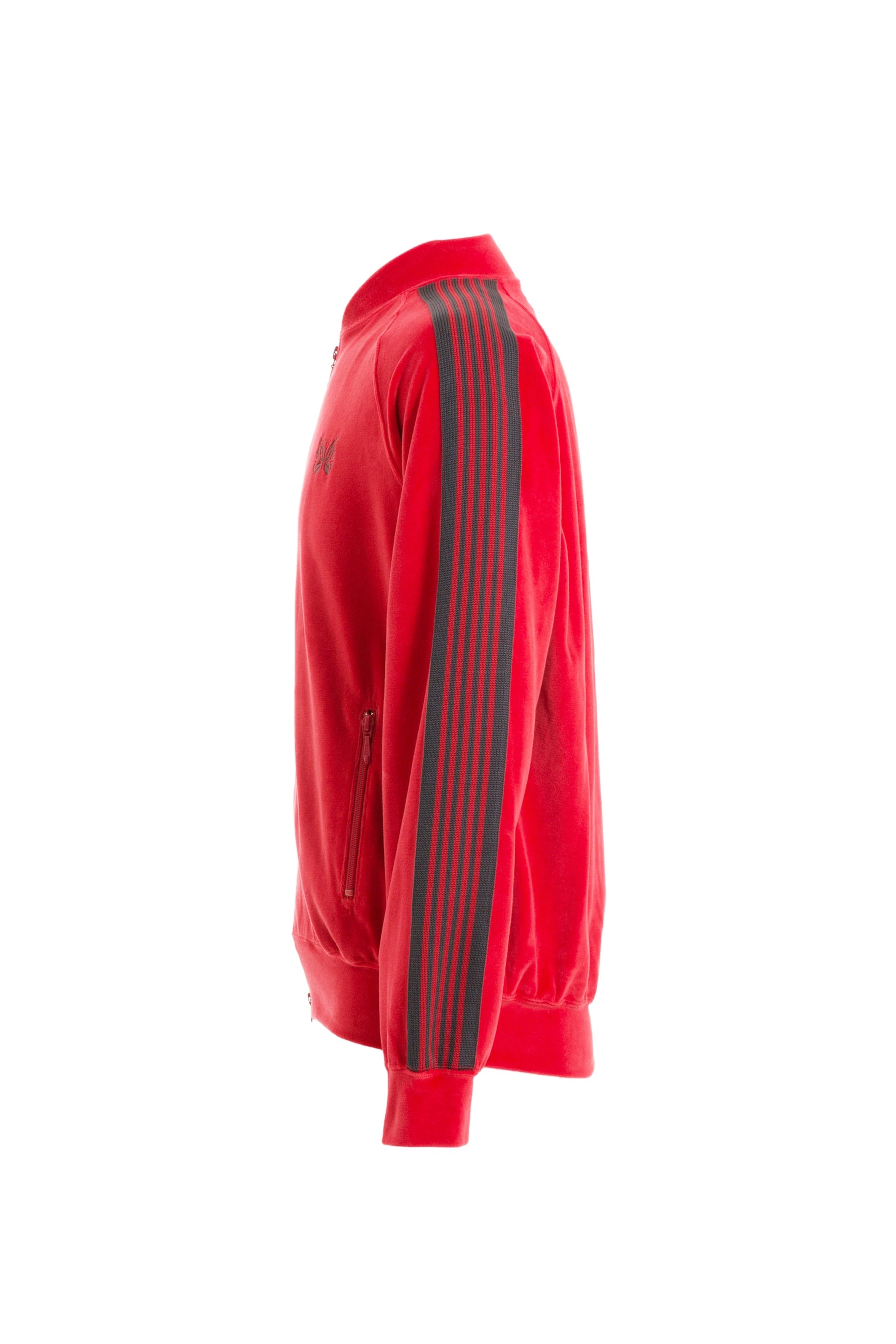 NEEDLES R.C. TRACK JACKET - C/PE VELOUR / RED | nubiantokyo