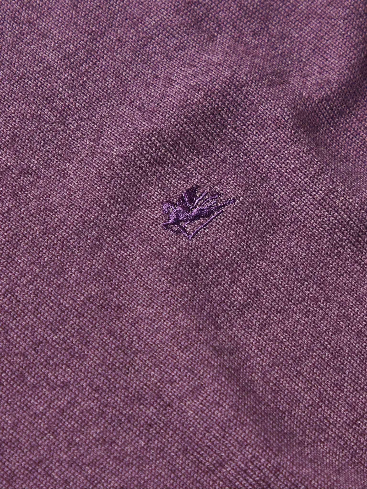 Logo-Embroidered Virgin Wool Rollneck Sweater - 3