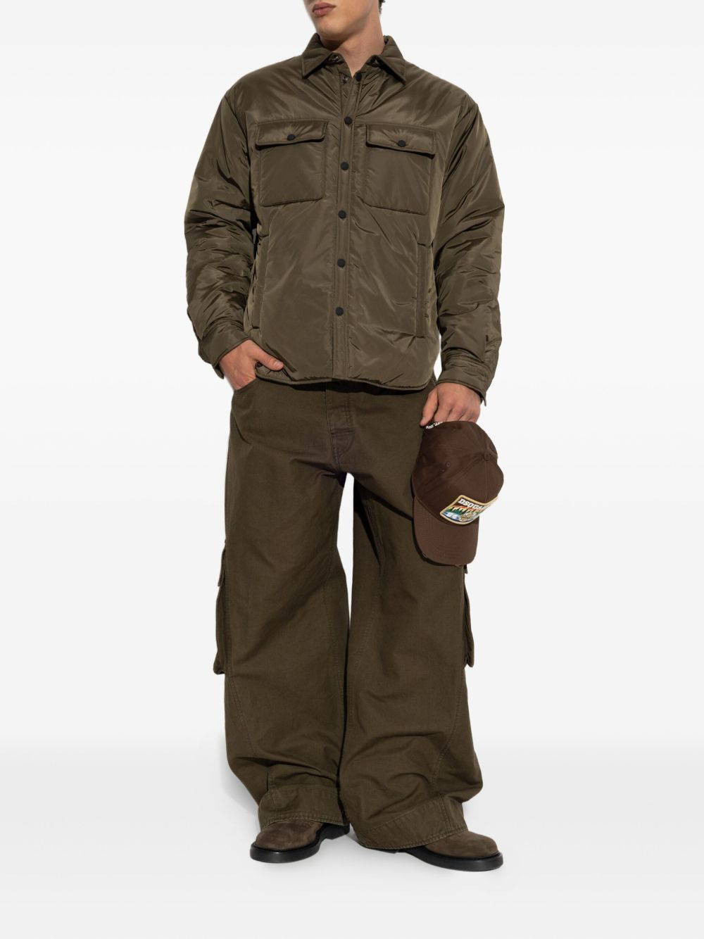 buttoned flap-pocket jacket - 2