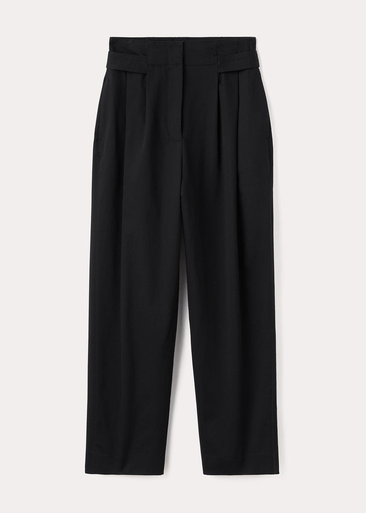 Double-Pleated trousers black - 1