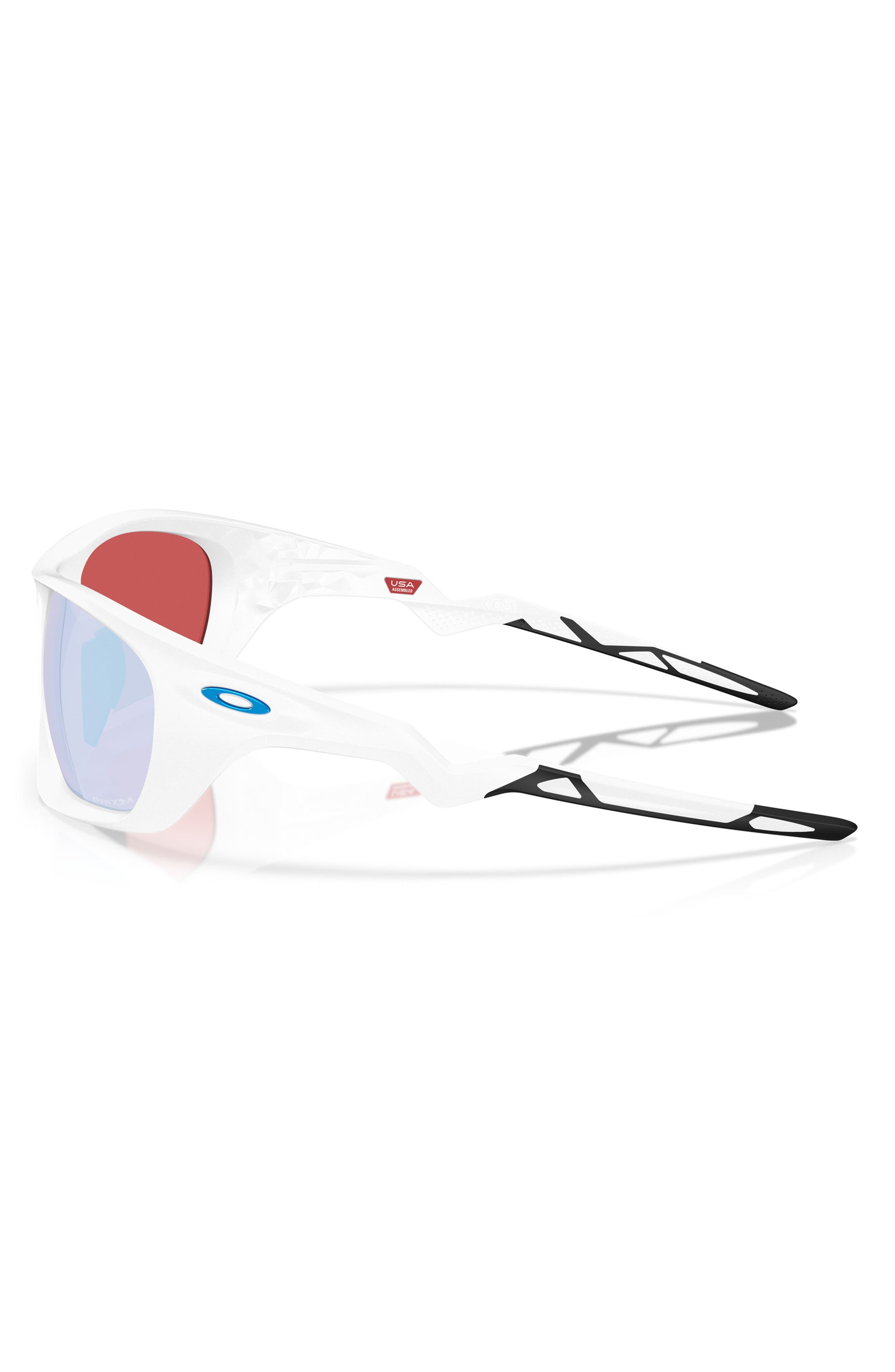 Oakley Lateralis 60mm Prizm™ Polarized Rectangular Sunglasses in White at Nordstrom - 3