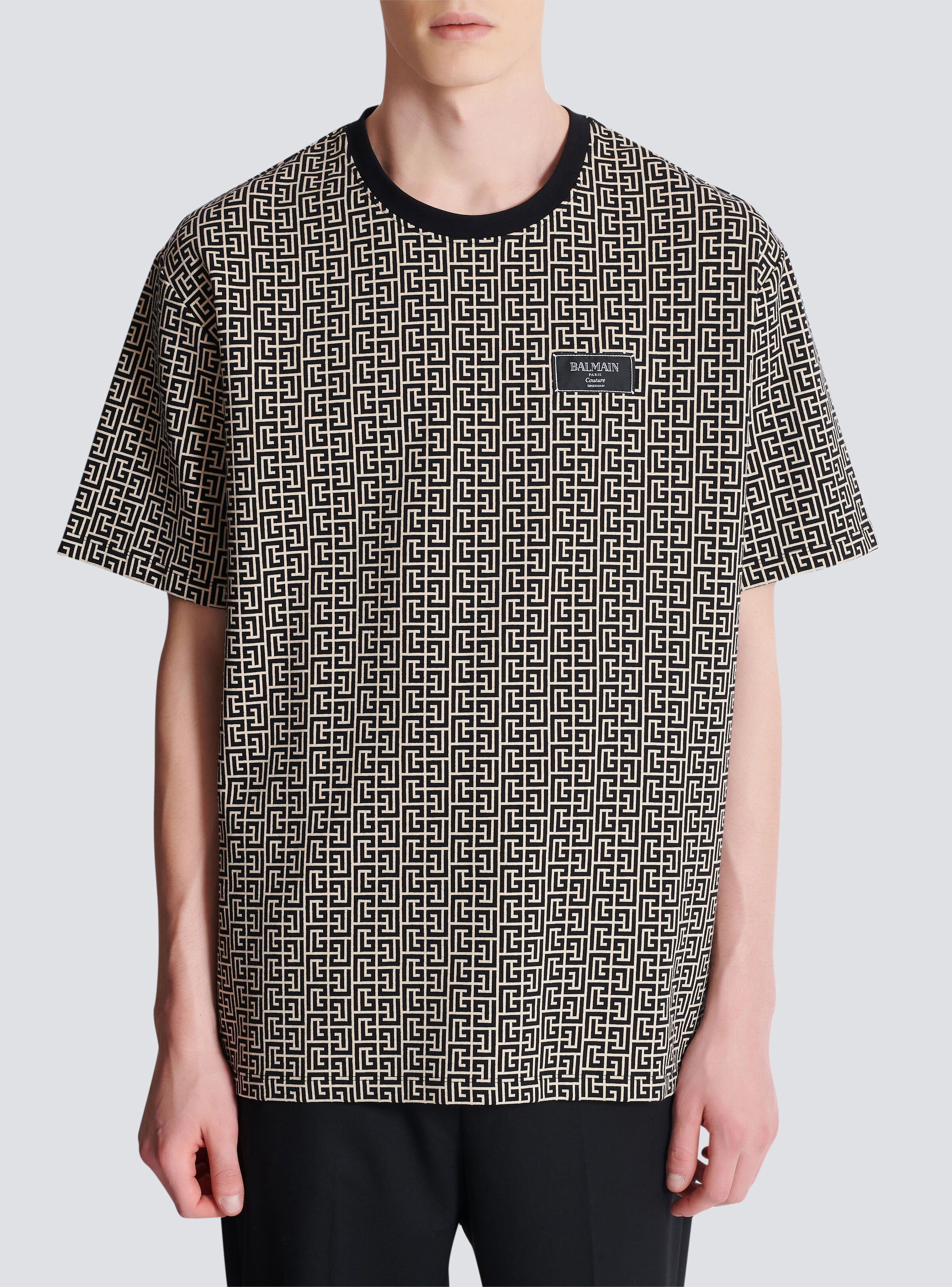 Monogram jacquard T-shirt - 5