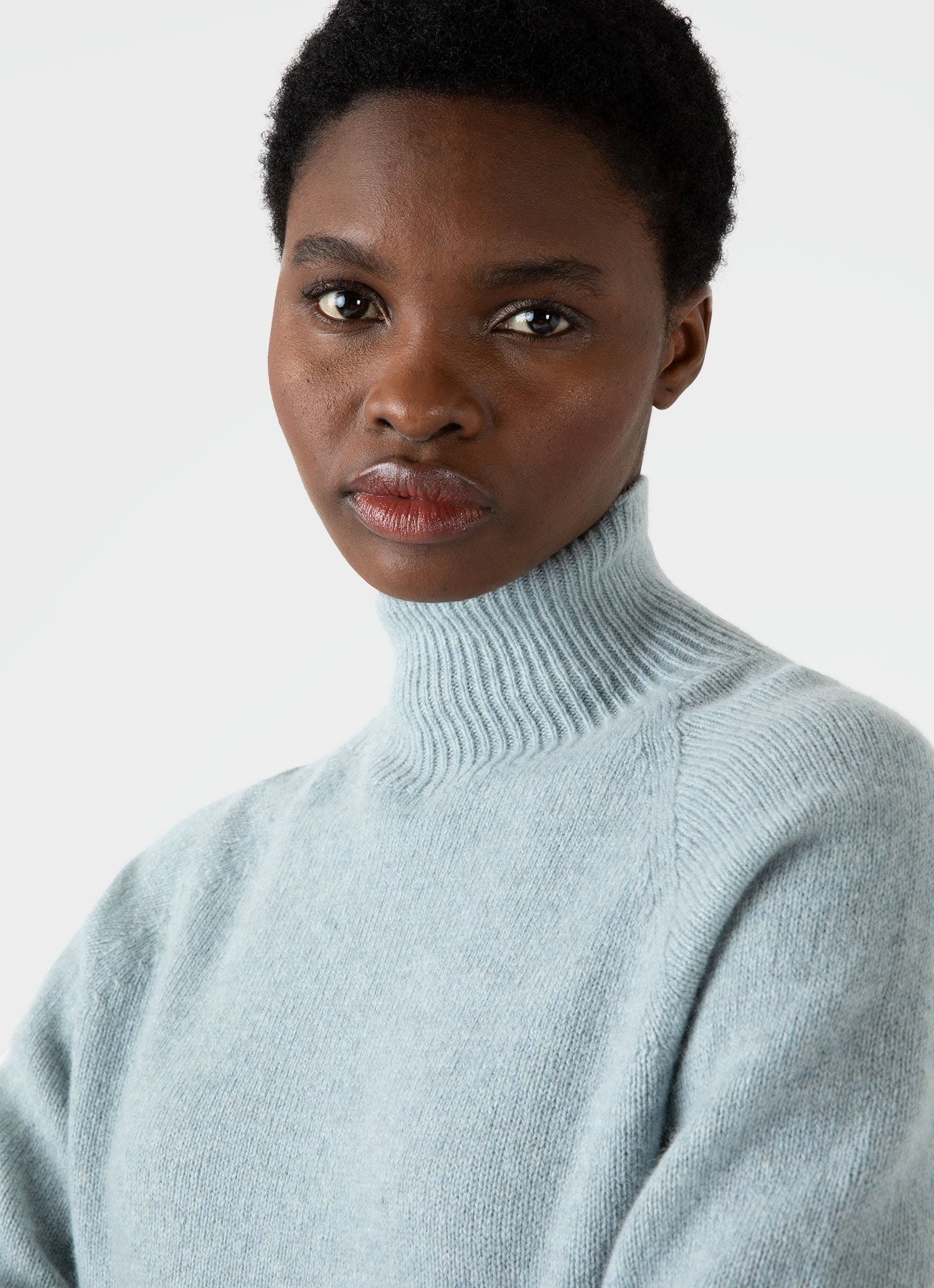 Lambswool Funnel Neck Jumper - 2