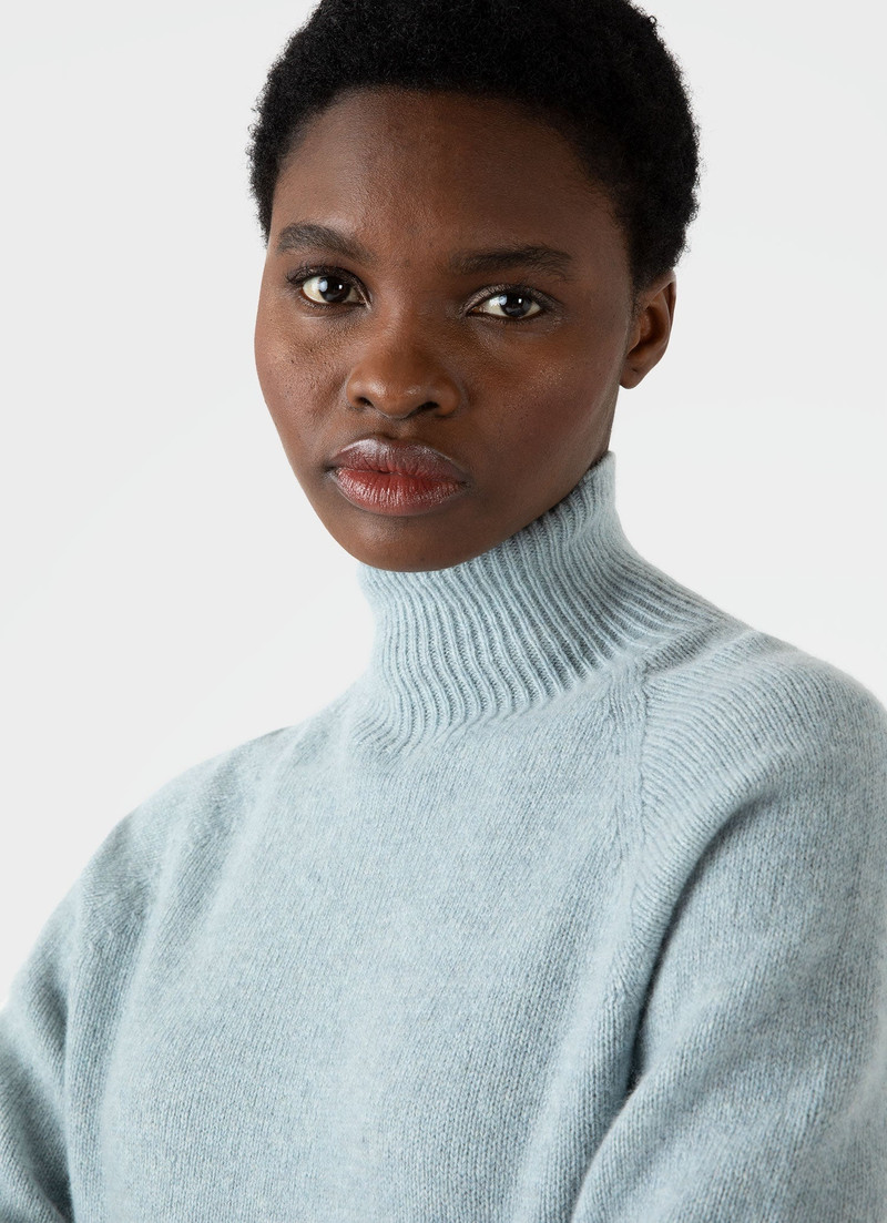 Sunspel Lambswool Funnel Neck Jumper outlook