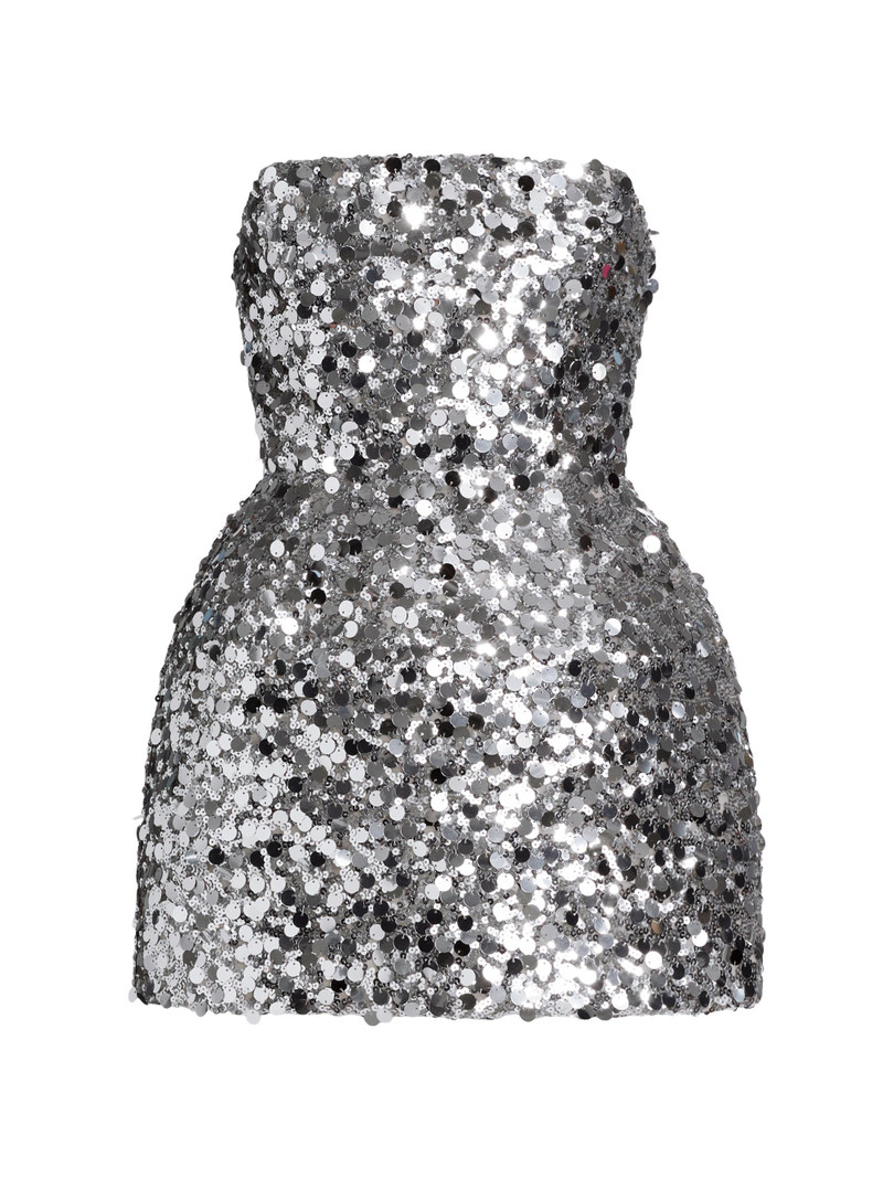 Women's Maraya Sequined Minidress - Silver 1