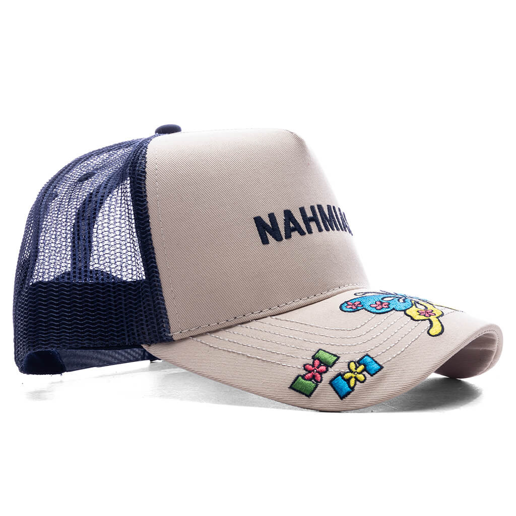 NAHMIAS 70S TRUCKER HAT - NAVY CANVAS - 3
