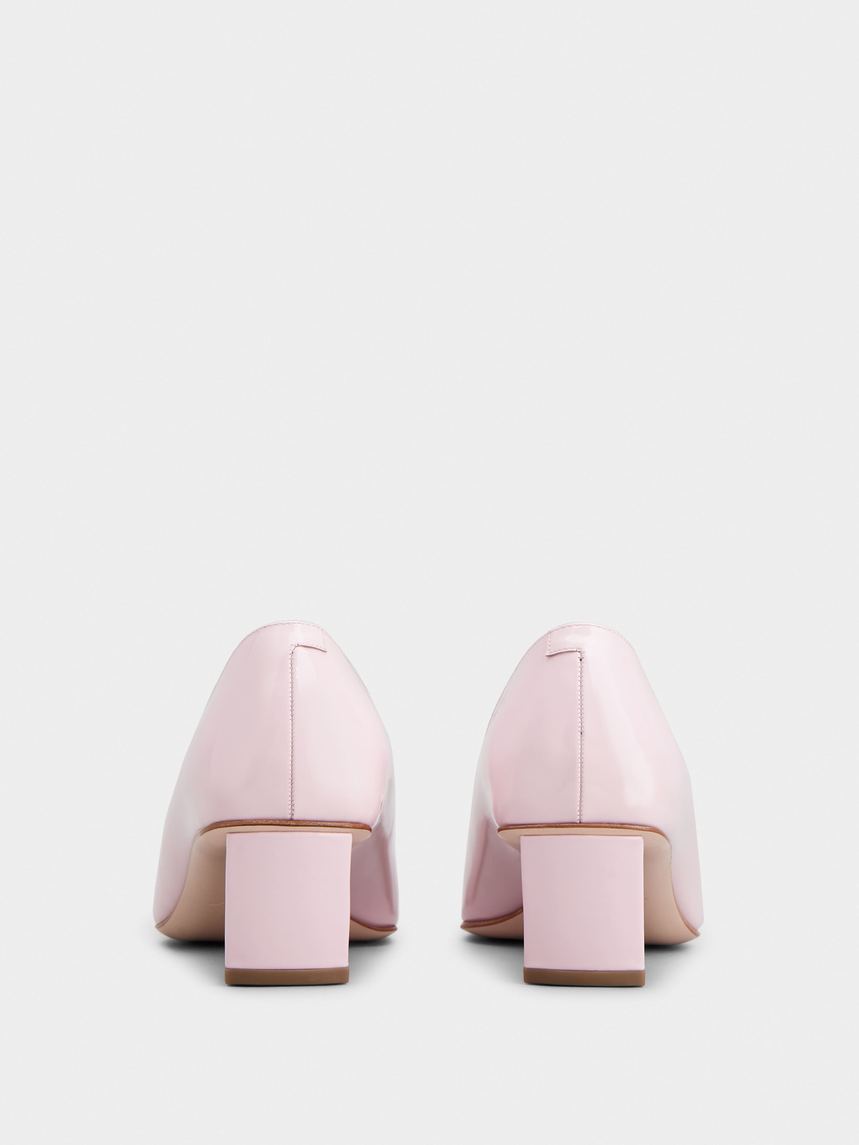 Belle Vivier Metal Buckle Pumps in Patent Leather - 5