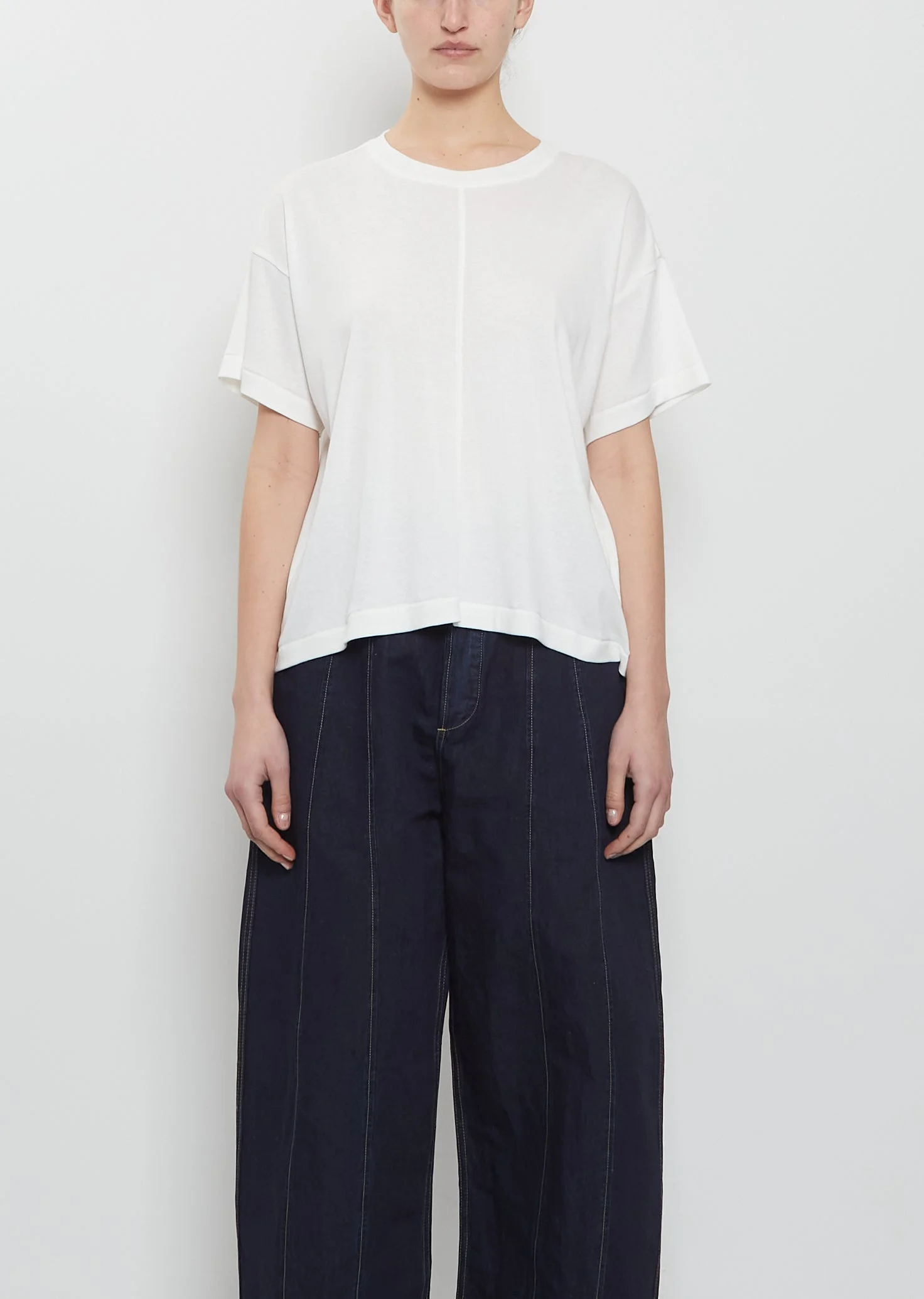 The Fence Cotton Wool T-Shirt — Chalk - 1