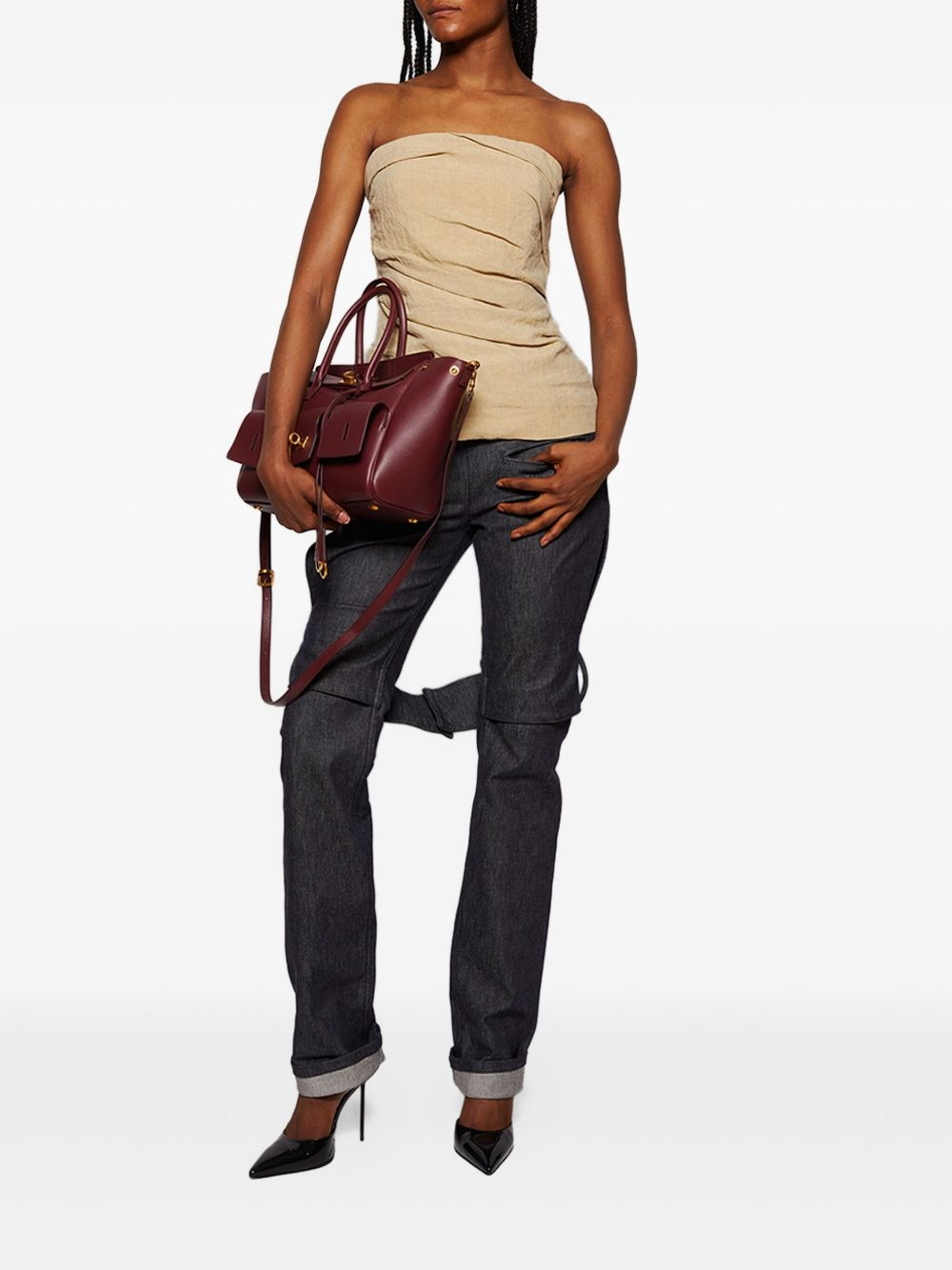 Izel draped bandeau top - 2