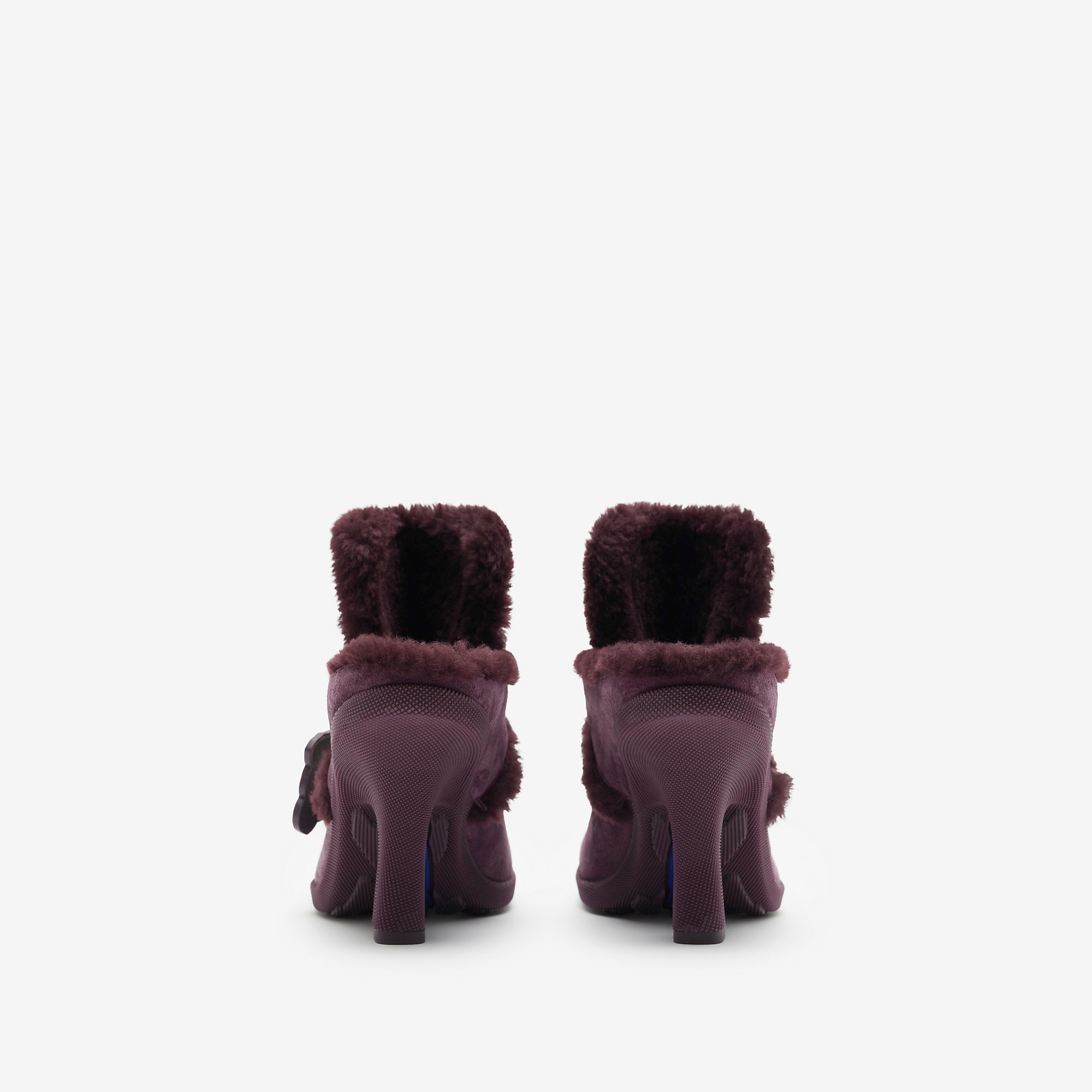 Suede and Shearling Highland Mules - 4