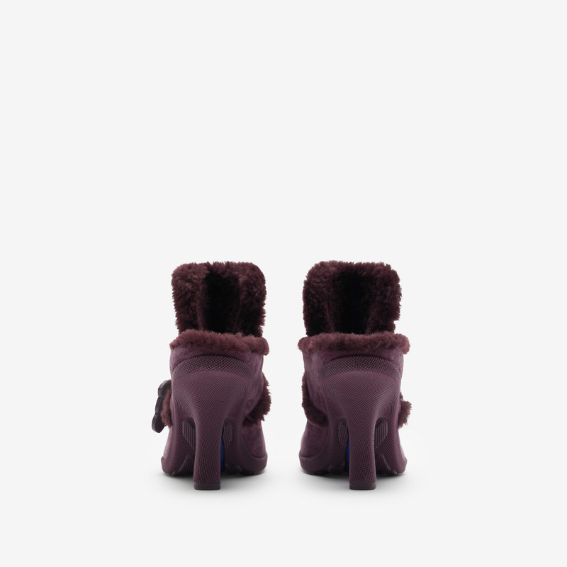 Suede 과 Shearling Highland Mules 4