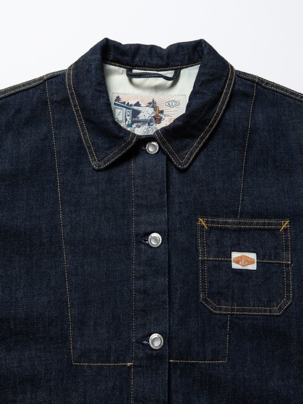 Ada Workwear Jacket One Wash Dark Blue - 6