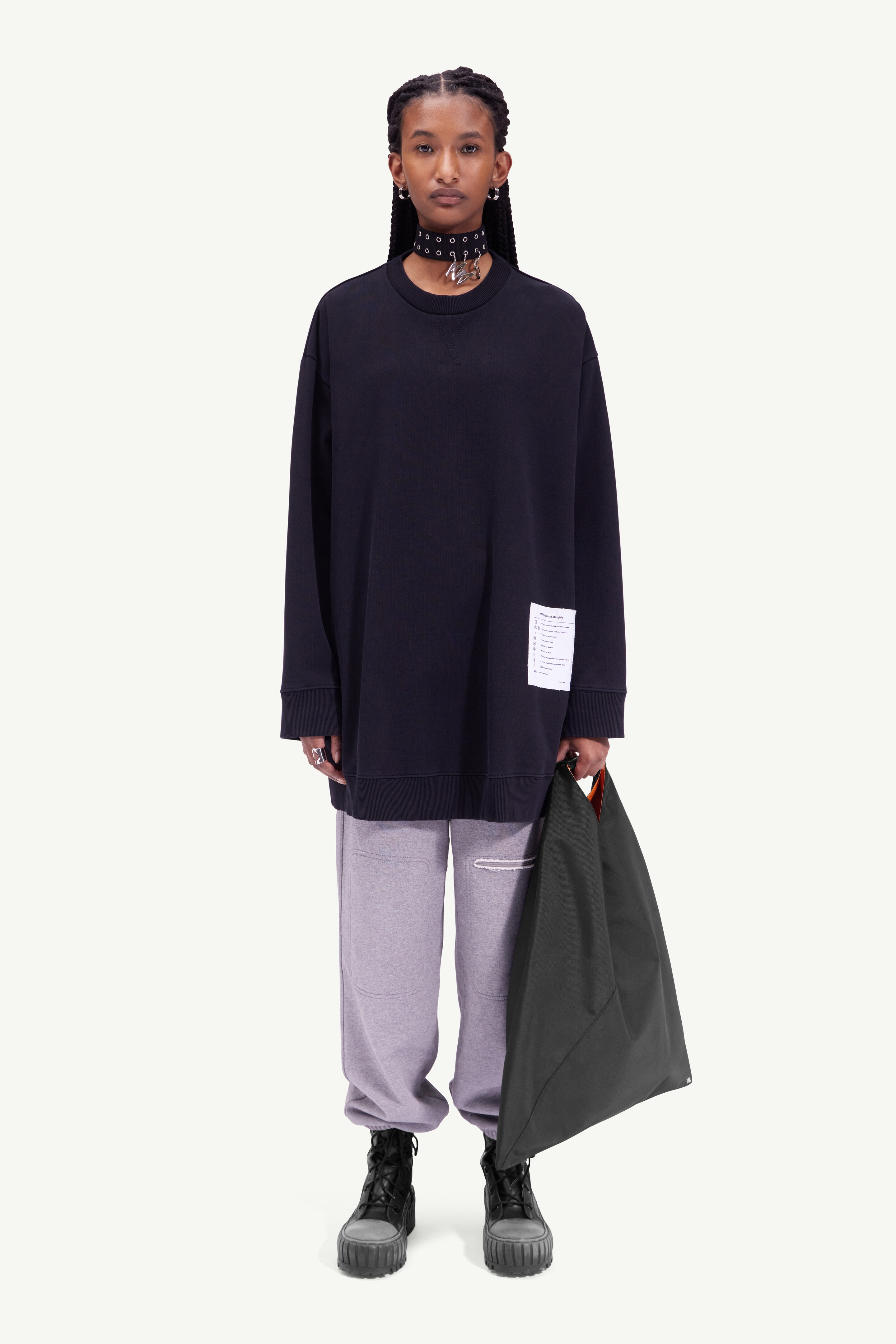 Logo apron sweatshirt - 2