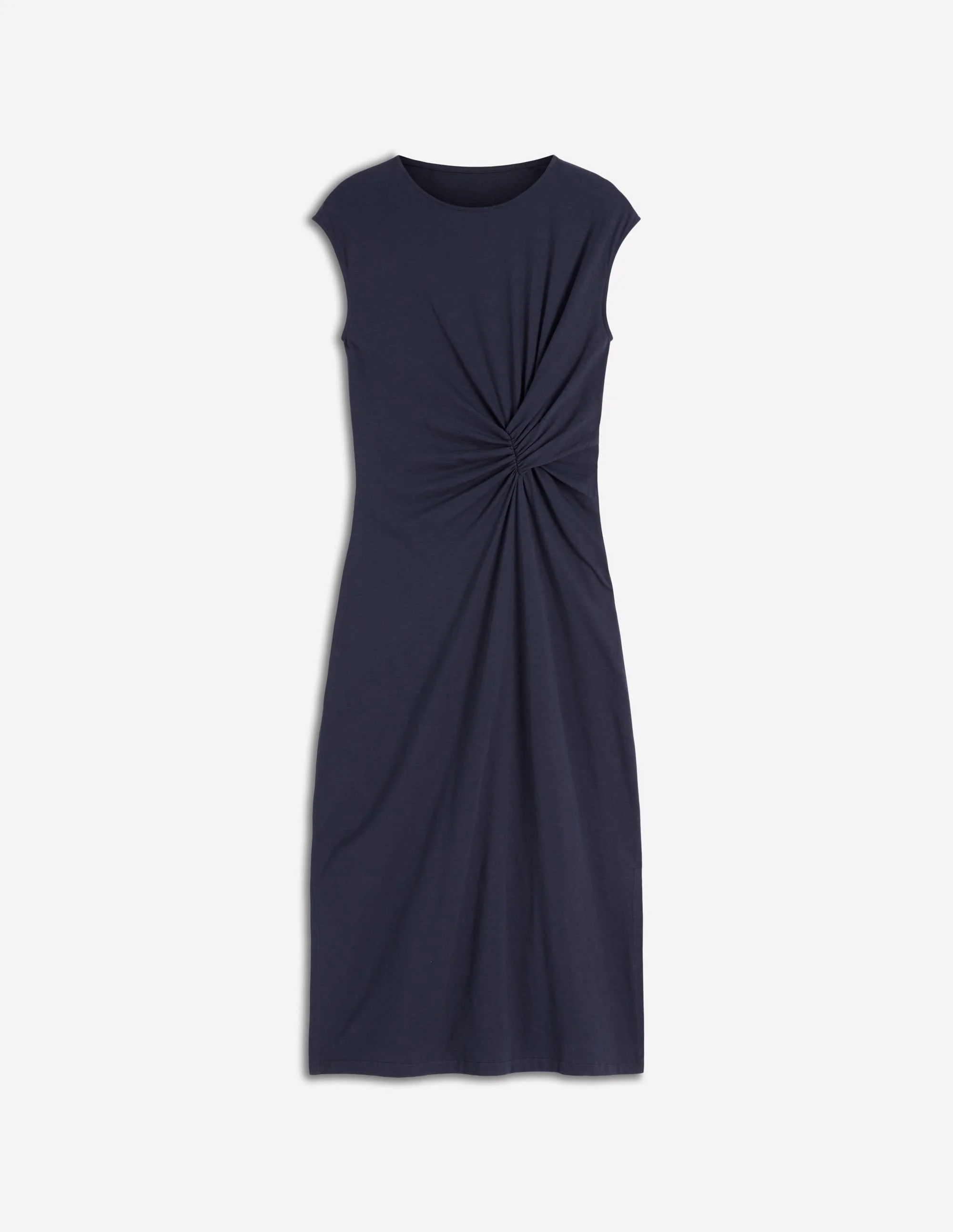 Delilah Twist Midi Dress-Navy - 1