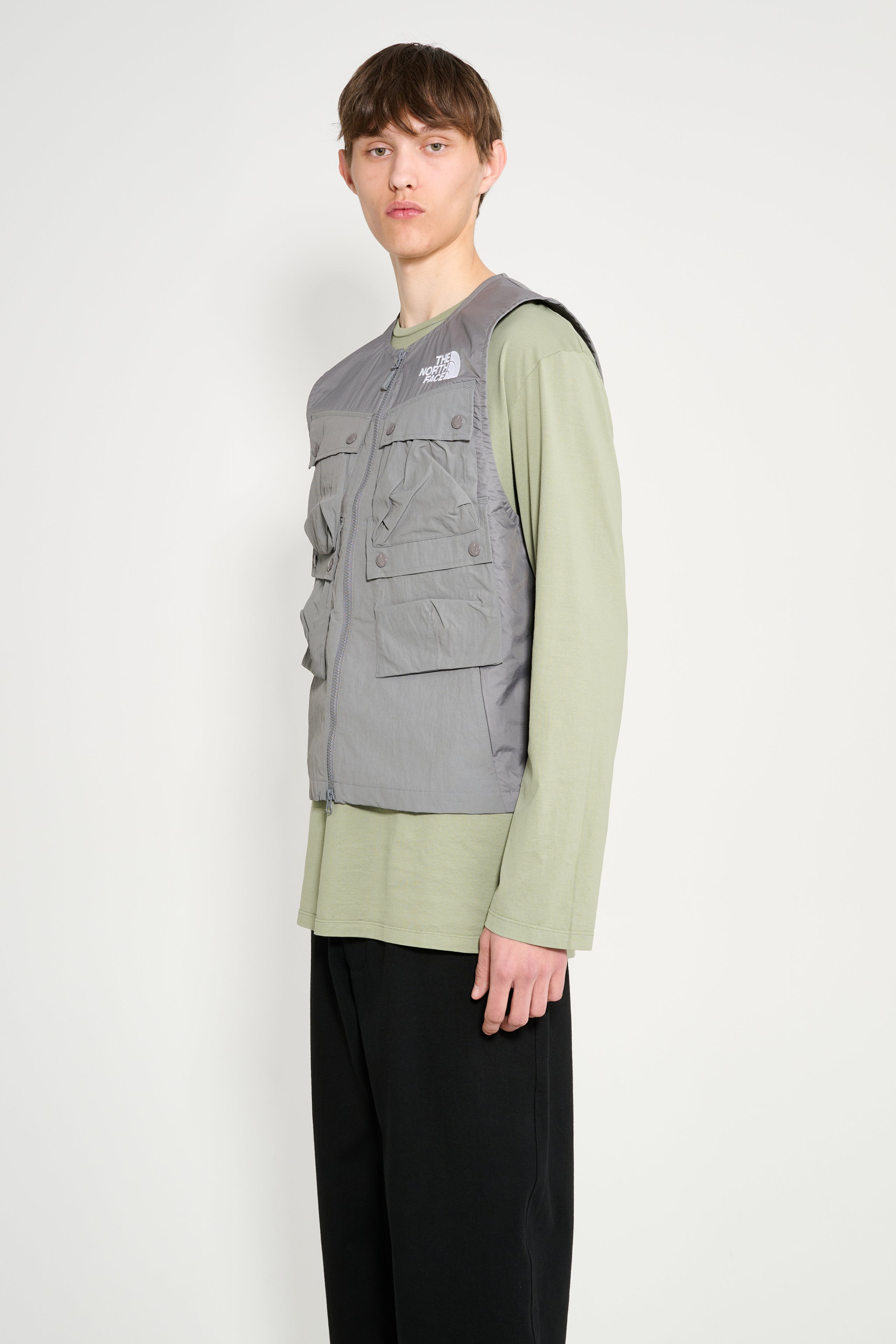 THE NORTH FACE MOUNTAIN WIND VEST SMOKED PEARL - 2