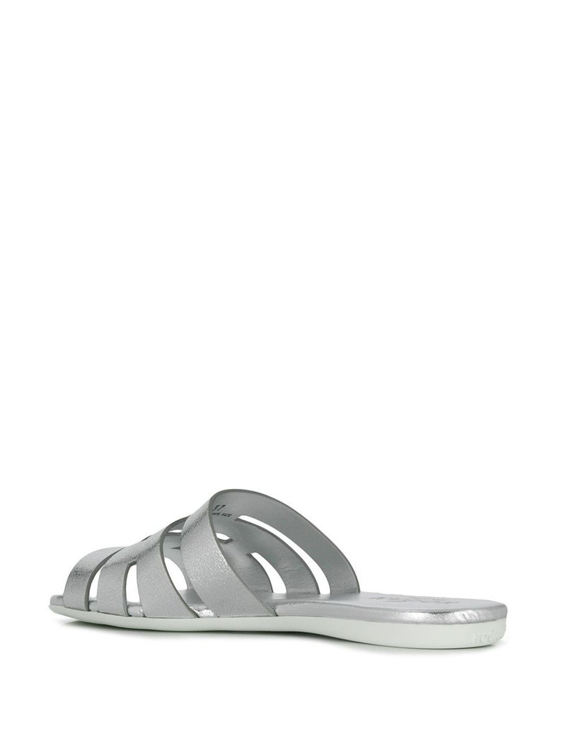 flat metallic sandals 3