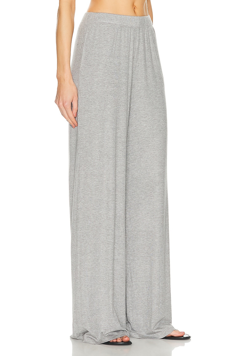 Rib Wide Leg Pant - 2