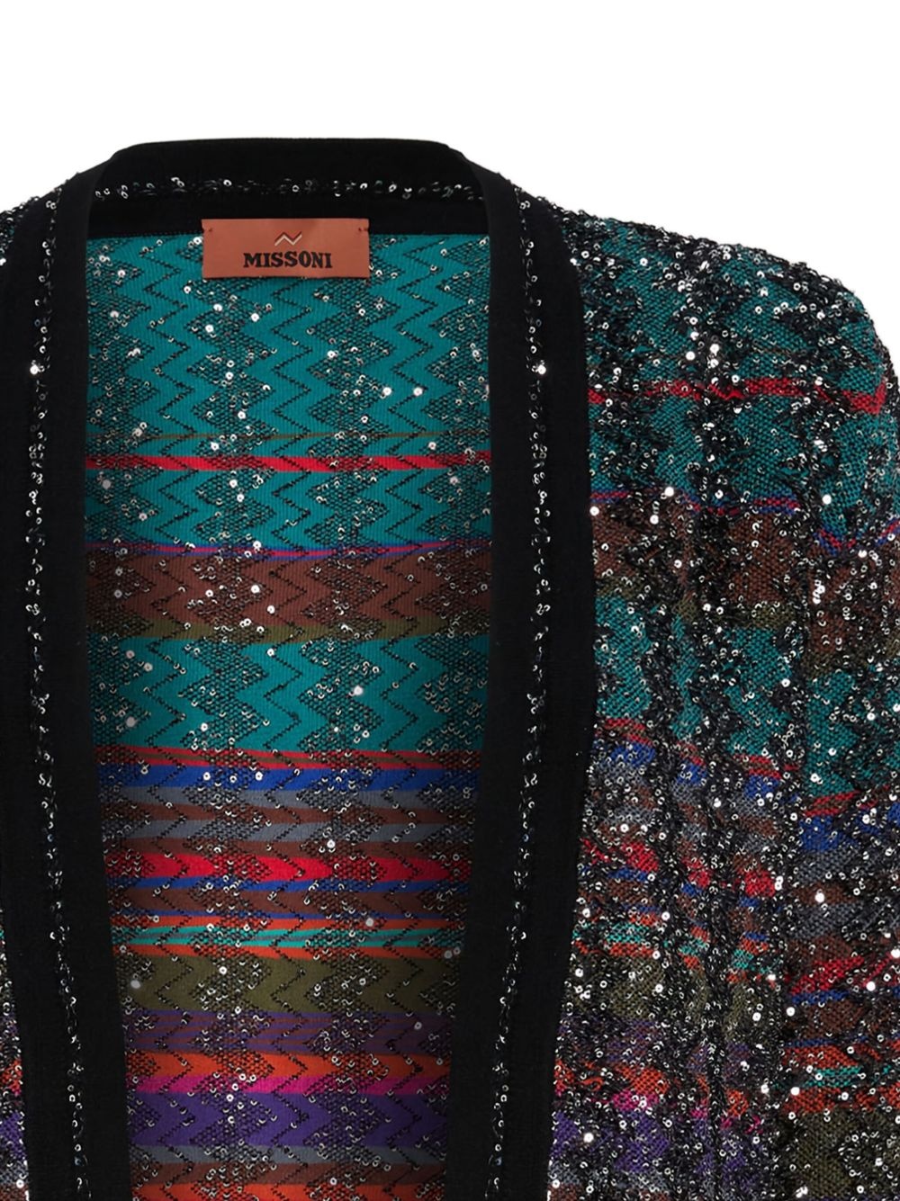 sequin-embellished cardigan - 2