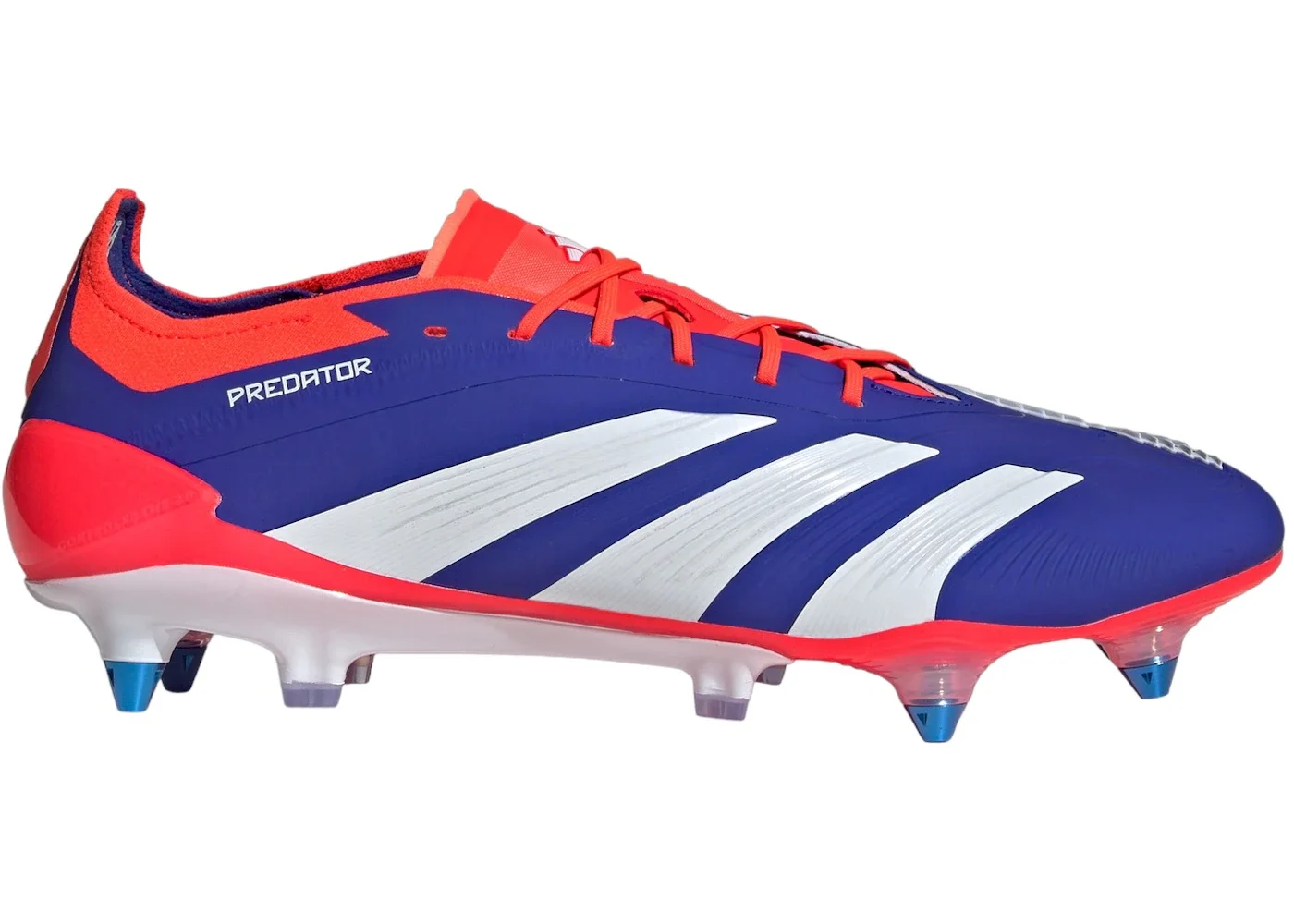 adidas Predator Elite SG Lucid Blue Cloud White Solar Red - 1