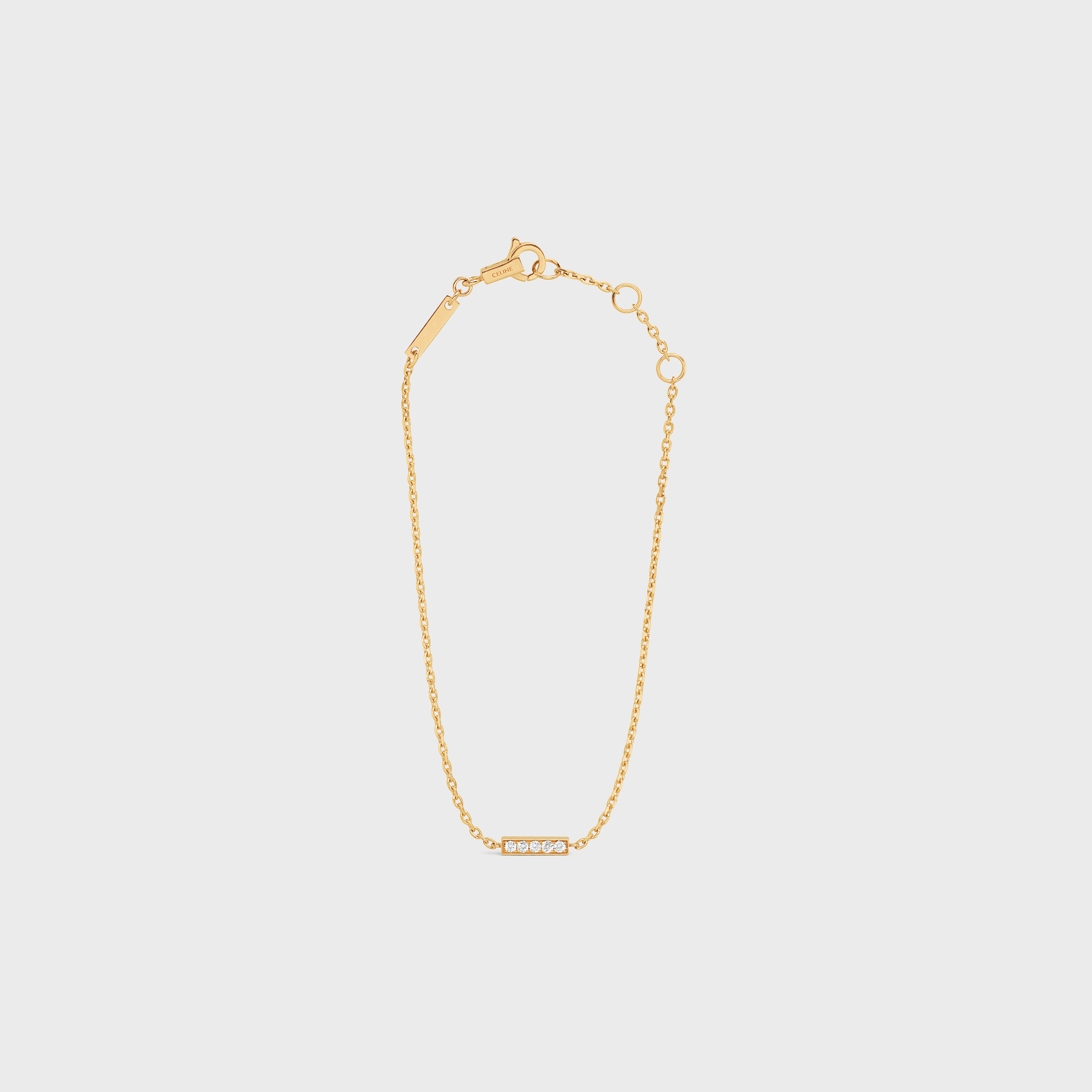 Celine Line Bracelet in Yellow Gold and Diamonds - 1