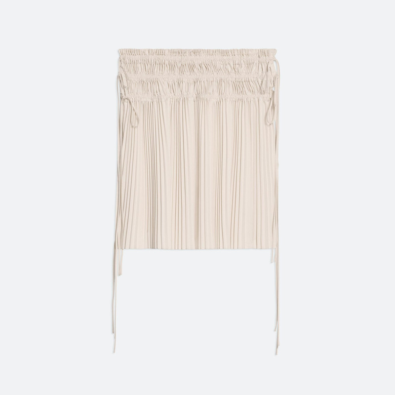 PLEATED SATIN SKIRT 1