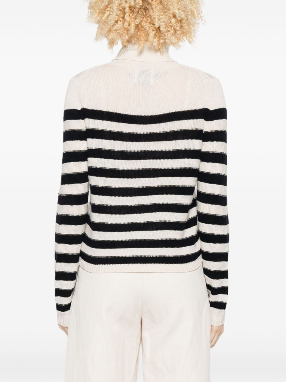 turtleneck striped sweater - 4