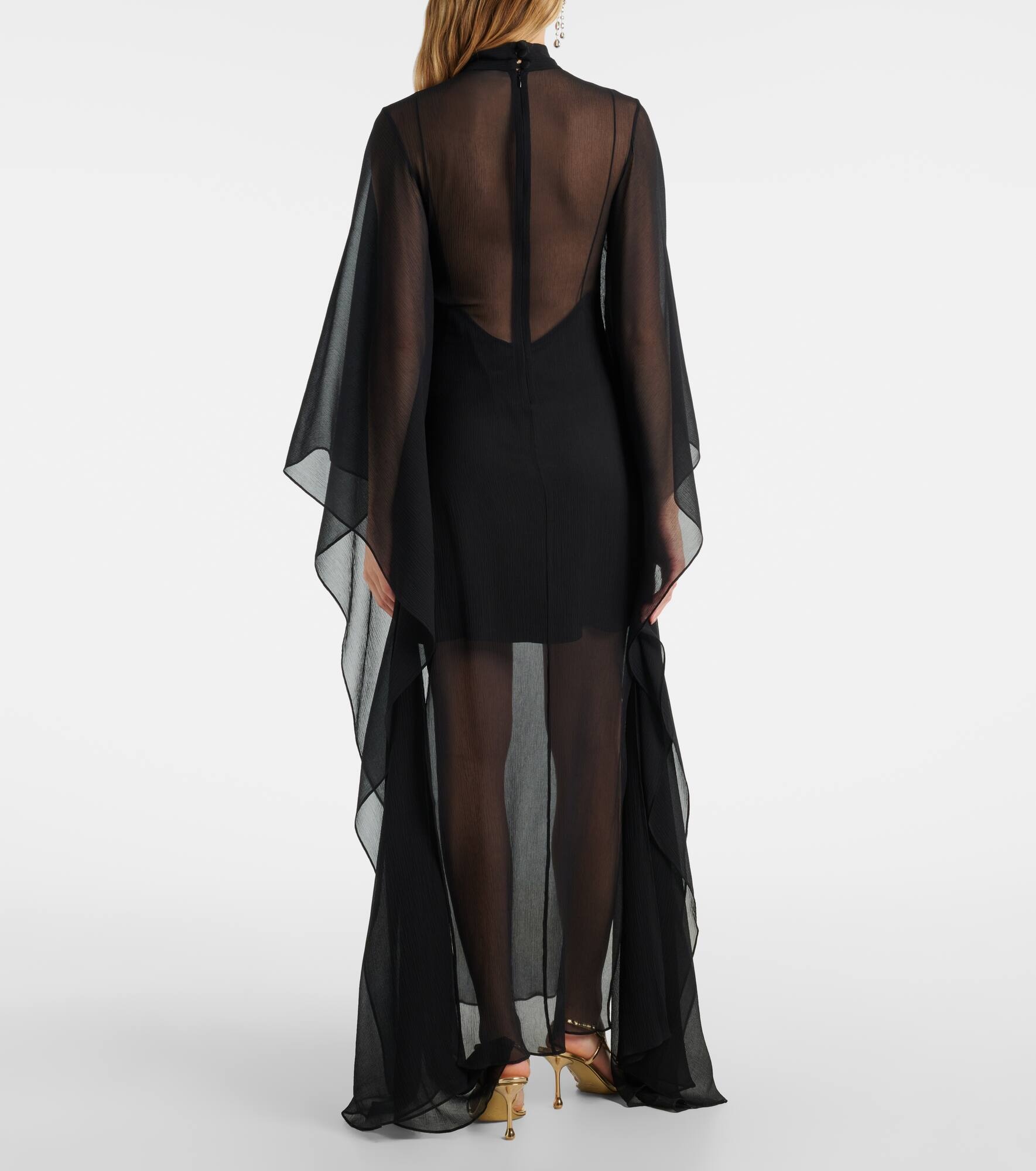Lanzarote Garden crêpe chiffon kaftan - 3