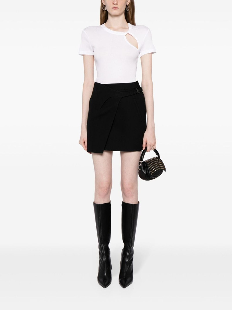 Helmut Lang asymmetric short-sleeve top outlook