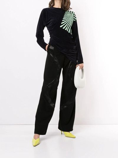 Kiko Kostadinov polished panel trousers outlook