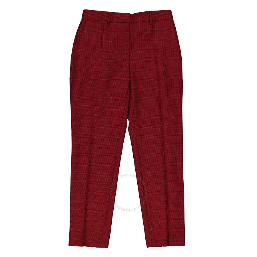Burberry Wiluna Cage Pattern Wool Trousers - 4