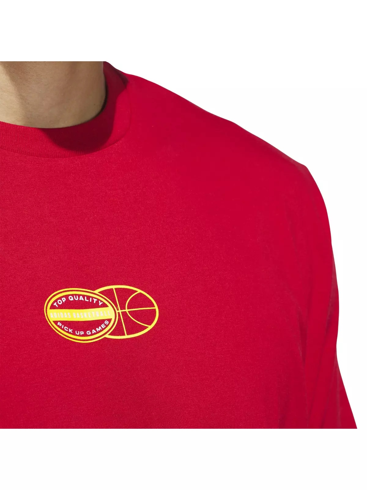Men's Pick-Up Game Graphic Tee-Red - 3