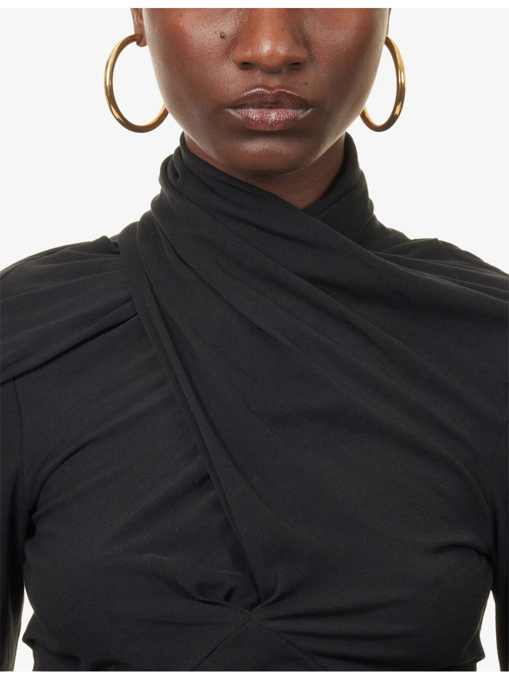 Gres Twisted Stretch-Cotton Top - 5