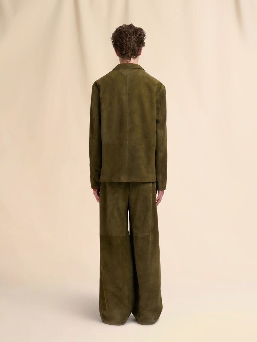 DEEP GREEN SUEDE JACKET - 3